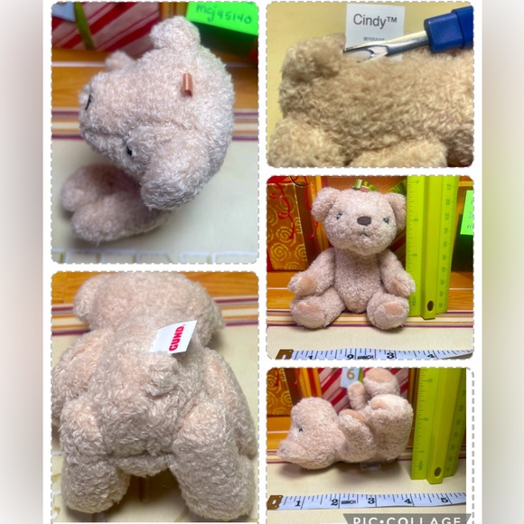 1 BRAND NEW GUND MINI CINDY PLUSH BEAR ORNAMENT TOY APPROX 4” PRICE FIRM - Picture 12 of 15